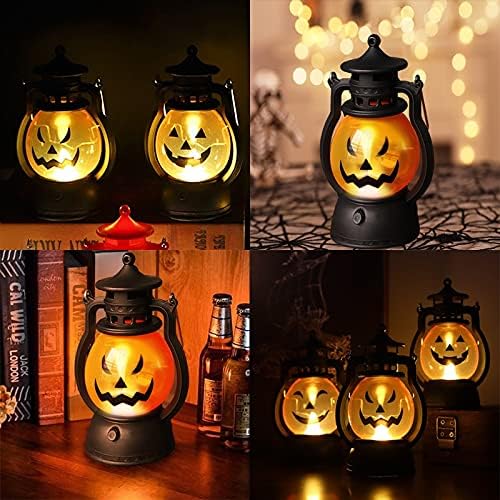 Halloween Lantaarn LED Pompoenlamp Oranje Draagbaar Tuinverlichting Terras Camping Decoratief Sfeer Licht | Sulvida