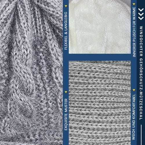 Cagoule avec protection des oreilles et chauffe-visage et oreilles intégré Accessoire d'hiver pour les activités de plein air par temps froid | Sulvida