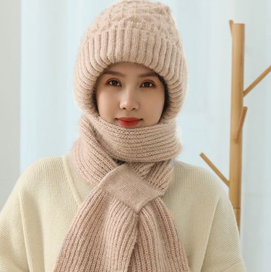 Cagoule avec protection des oreilles et chauffe-visage et oreilles intégré Accessoire d'hiver pour les activités de plein air par temps froid | Sulvida