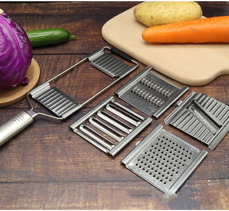 Rasp Set RVS 4 Stuks Keukenhulp Fijn Grof Snijden Groente Fruit Kaas Multifunctioneel Scherp Ergonomisch Keuken | Sulvida