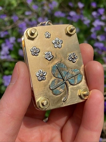 Petite presse à fleurs de poche faite à la main, herbier botanique souvenir pour sécher des fleurs sauvages, cadeau créatif | Sulvida