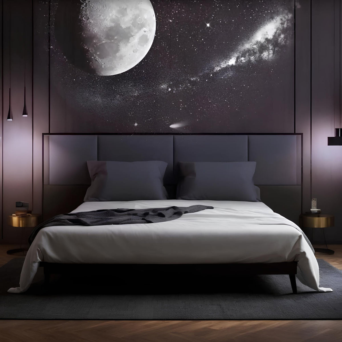 Sternenhimmel-Projektorlampe mit kosmischer Ambientebeleuchtung und mehreren Motivscheiben für Schlaf- und Kinderzimmer | Sulvida