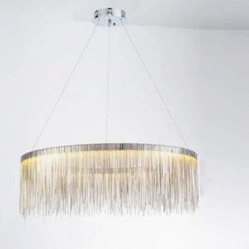 Hanglamp Metalen Kettingkraal LED Goud Zilver Dimbaar Woonkamer Eetkamer Slaapkamer Modern Design Luxe | Sulvida