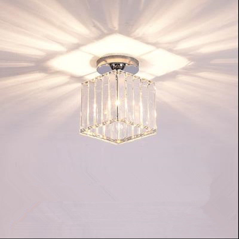 Plafondlamp met Kristal Diffuser LED Dimbaar 3 Lichtstanden Woonkamer Slaapkamer Modern Design Metaal Acryl | Sulvida