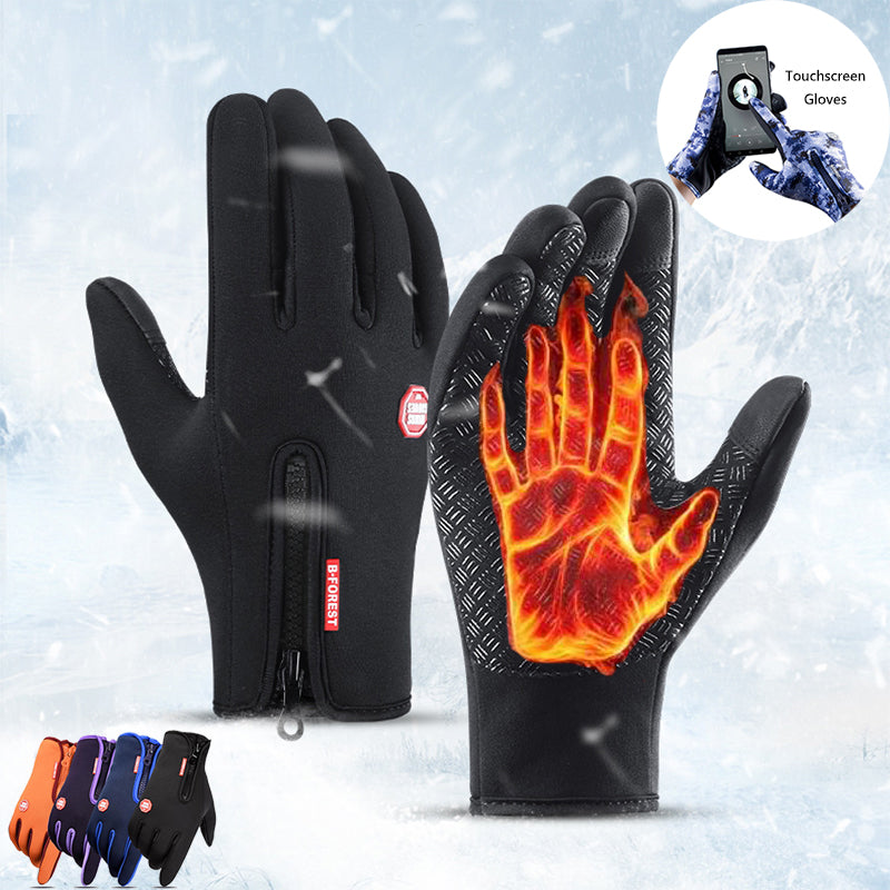 Thermische Handschoenen Touchscreen Winter Sporthandschoenen Winddicht Warm Fleece Fietsen Hardlopen | Sulvida