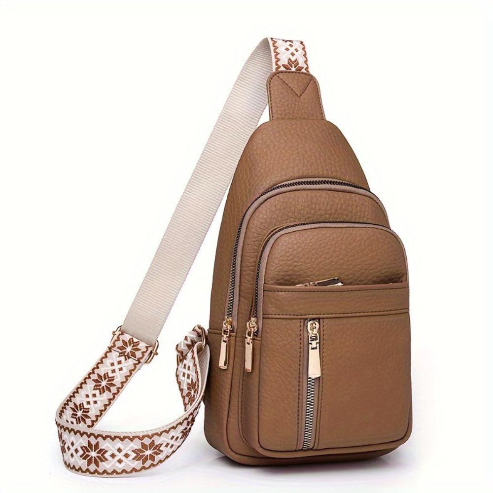 Vintage Crossbody Heuptas Leer Bruin Khaki Zwart Multifunctioneel voor Leisure Sport Reizen Organizer | Sulvida