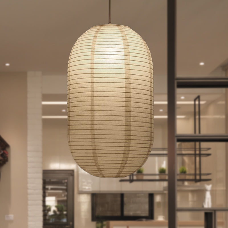 Papieren Hanglamp Wit Lantaarn Ø29-41-57cm Scandinavisch Design E27 Pendellamp Eetkamer Slaapkamer Woonkamer | Sulvida