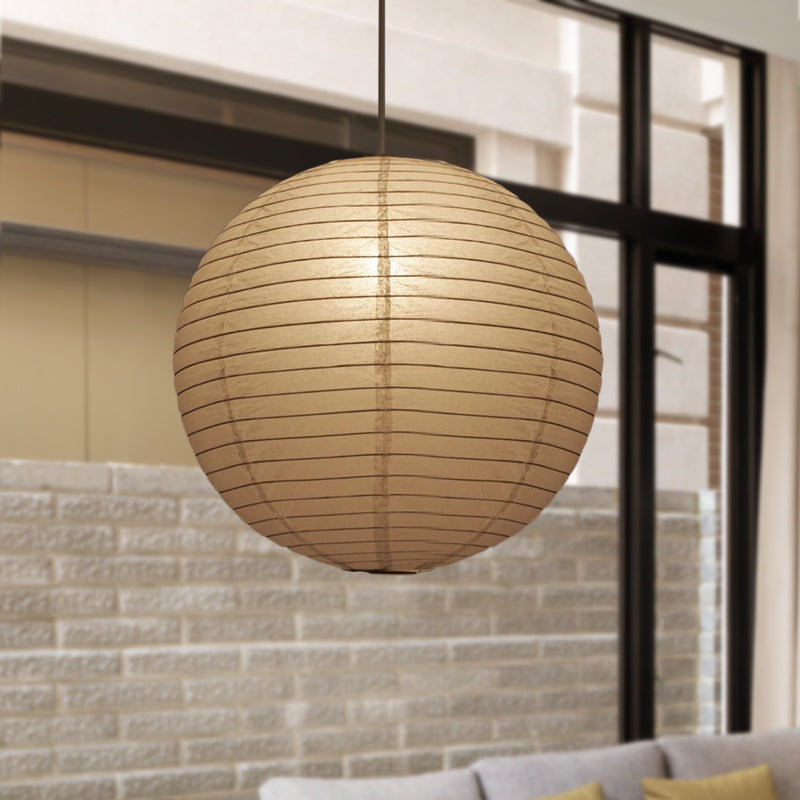 Papieren Hanglamp Wit Lantaarn Ø29-41-57cm Scandinavisch Design E27 Pendellamp Eetkamer Slaapkamer Woonkamer | Sulvida