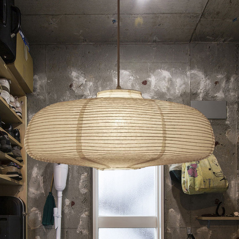 Papieren Hanglamp Wit Lantaarn Ø29-41-57cm Scandinavisch Design E27 Pendellamp Eetkamer Slaapkamer Woonkamer | Sulvida