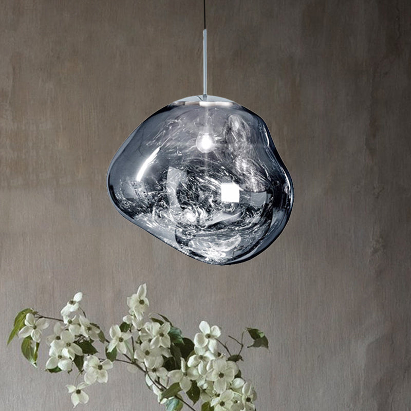 Glazen Hanglamp Metaal Eetkamer Verlichting Modern Design Woonkamer Plafondlamp Drie Kleuren Dimbaar Sfeerverlichting | Sulvida