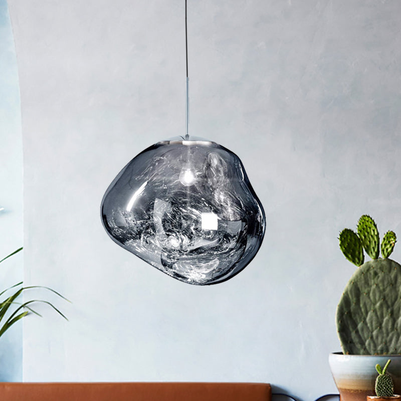 Glazen Hanglamp Metaal Eetkamer Verlichting Modern Design Woonkamer Plafondlamp Drie Kleuren Dimbaar Sfeerverlichting | Sulvida
