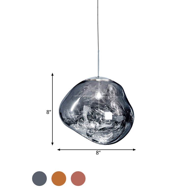Glazen Hanglamp Metaal Eetkamer Verlichting Modern Design Woonkamer Plafondlamp Drie Kleuren Dimbaar Sfeerverlichting | Sulvida