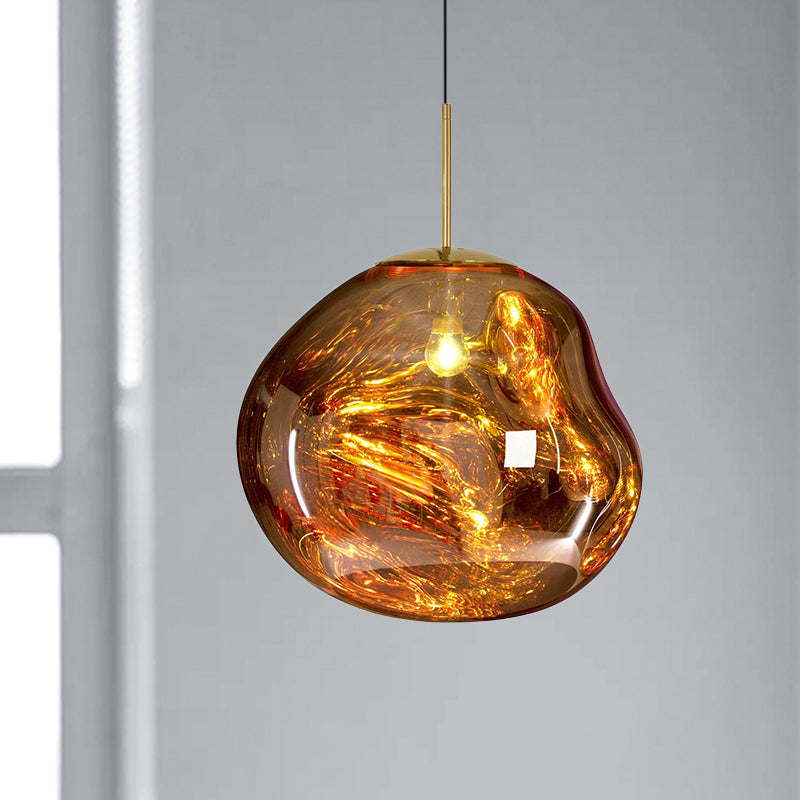 Glazen Hanglamp Metaal Eetkamer Verlichting Modern Design Woonkamer Plafondlamp Drie Kleuren Dimbaar Sfeerverlichting | Sulvida