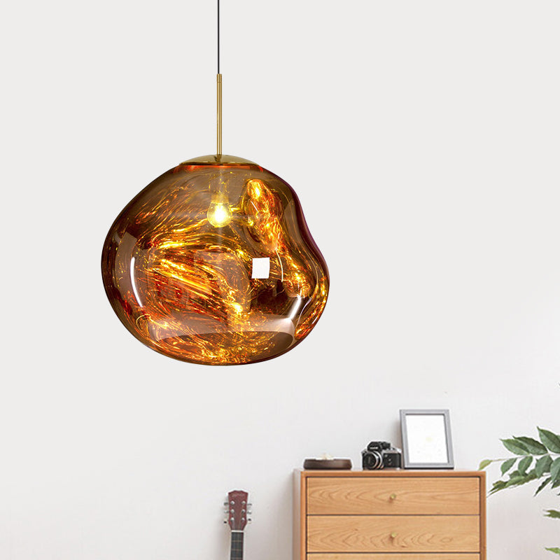 Glazen Hanglamp Metaal Eetkamer Verlichting Modern Design Woonkamer Plafondlamp Drie Kleuren Dimbaar Sfeerverlichting | Sulvida