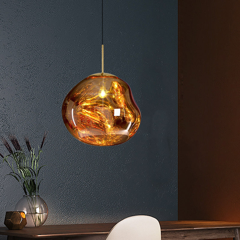 Glazen Hanglamp Metaal Eetkamer Verlichting Modern Design Woonkamer Plafondlamp Drie Kleuren Dimbaar Sfeerverlichting | Sulvida
