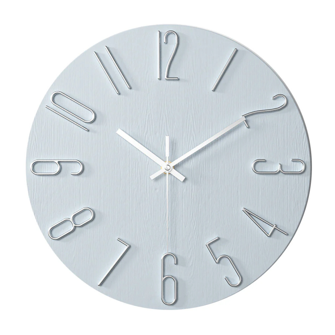 Wandklok Ronde Klok Moderne Stille Wandklok voor Woonkamer Kantoor Slaapkamer Keuken Decoratief Design | Sulvida