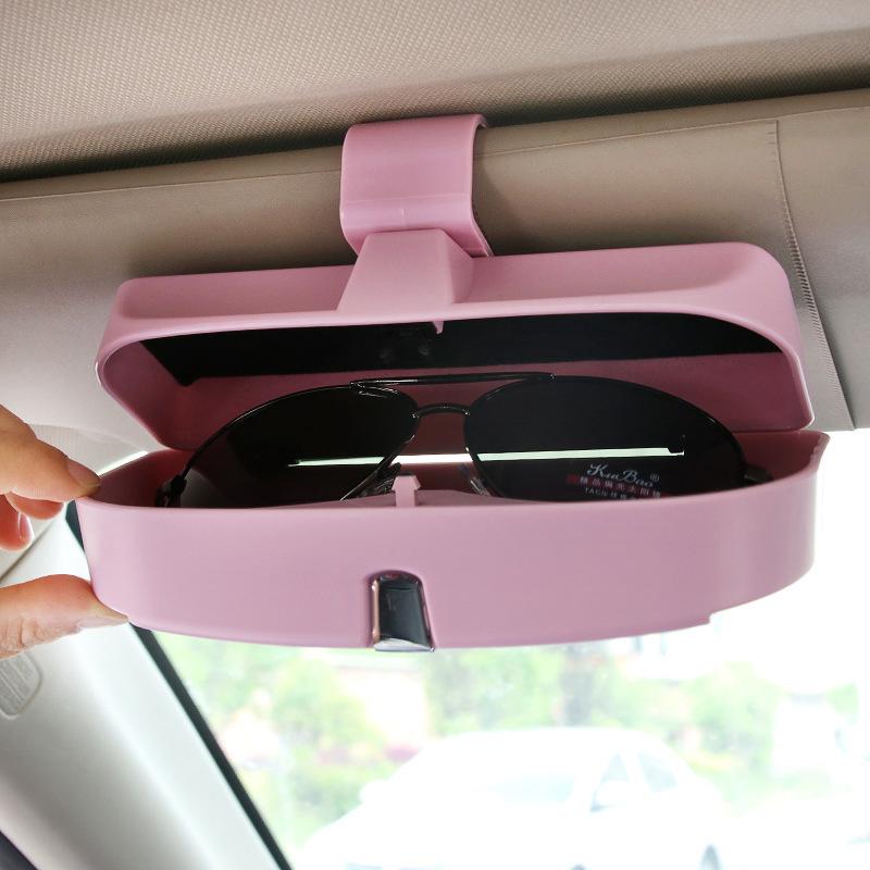 Zonnebrilhouder Auto Zonneklep Brillenkoker Opberger Magnetisch met Clips Universeel Organizer Accessoire | Sulvida