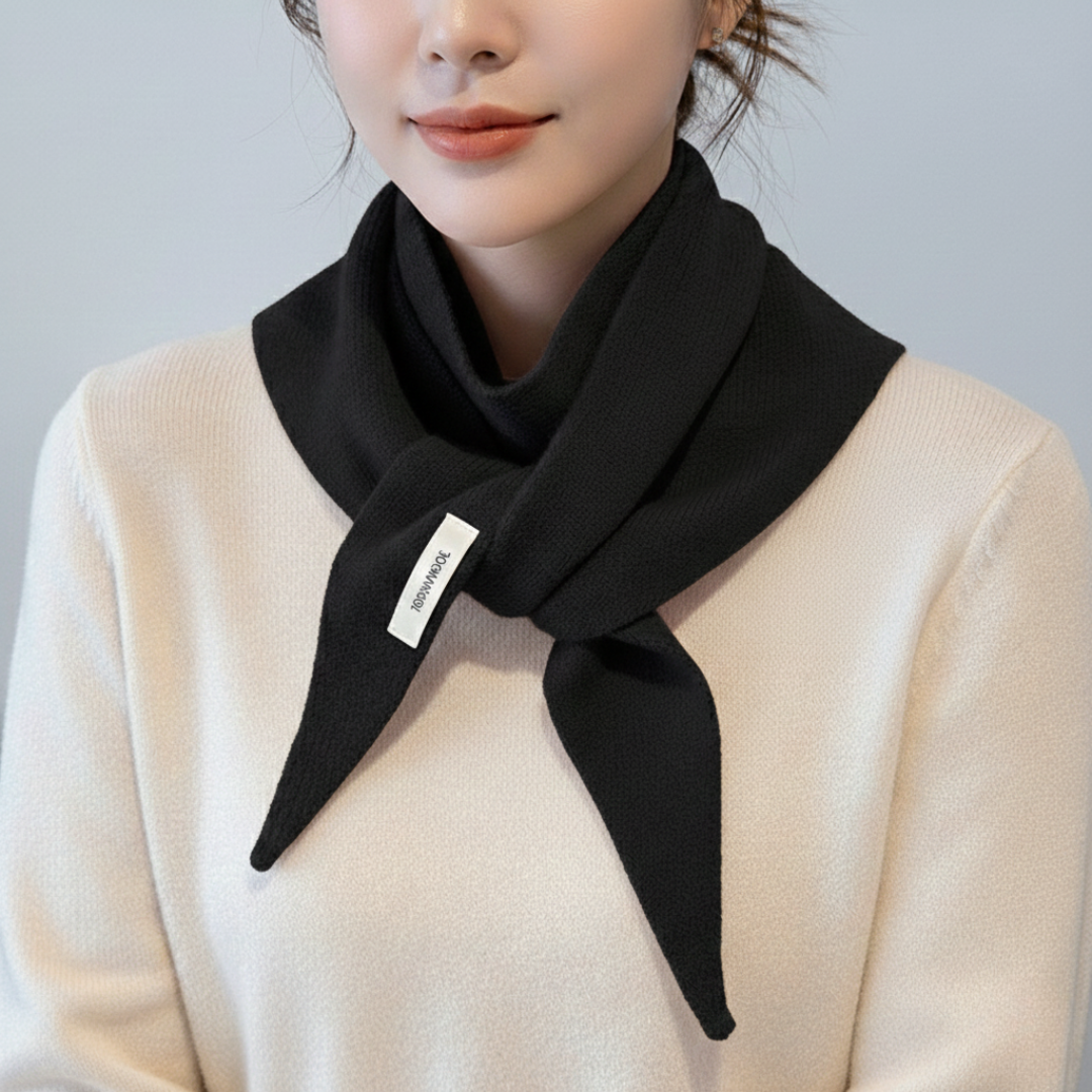 Gebreide Wolmix Driehoekige Sjaal Winteraccessoire Warm Halsdoek Stijlvol Herfst Cadeau Unisex Omslagdoek | Sulvida