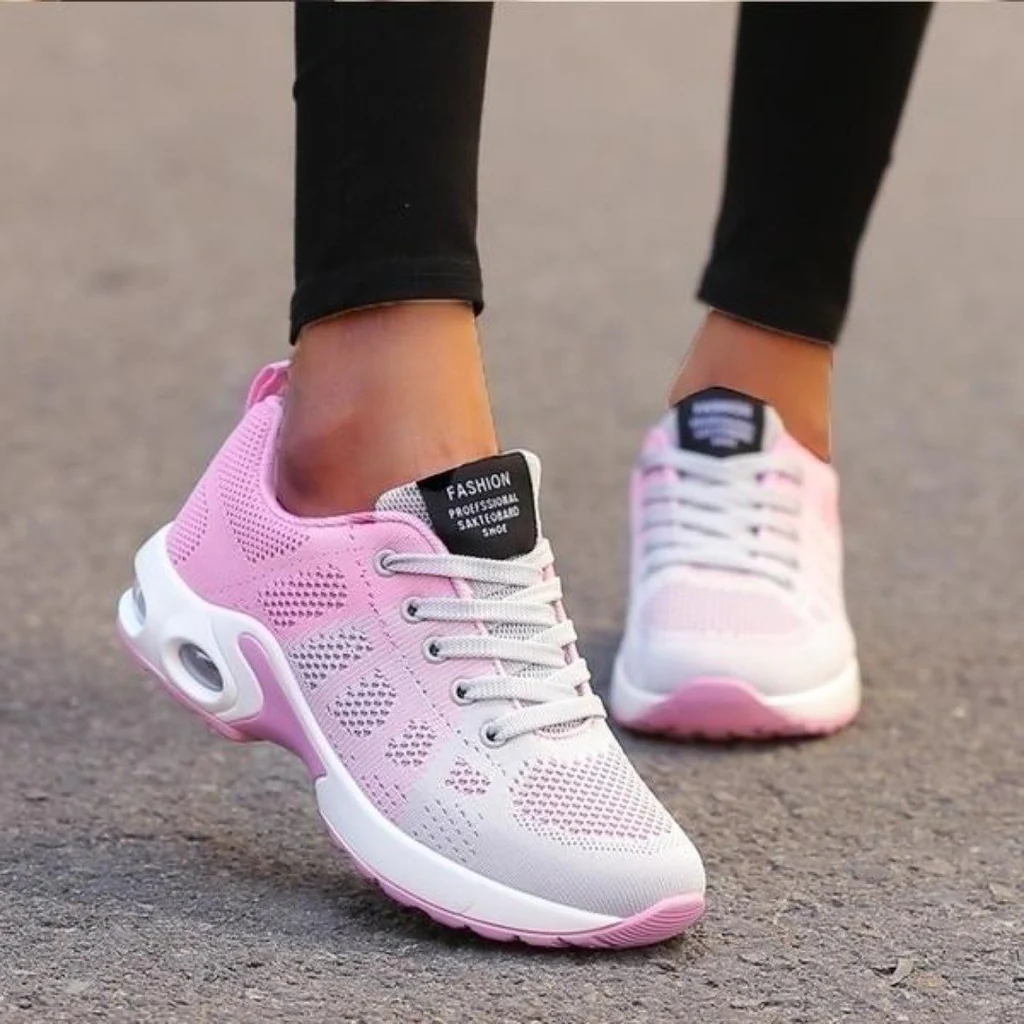 Orthopedische Dames Hardloopschoenen met Verstevigde Zool en Gelabsorptie voor Hielspoor en Voet- en Kniepijnverlichting | Sulvida