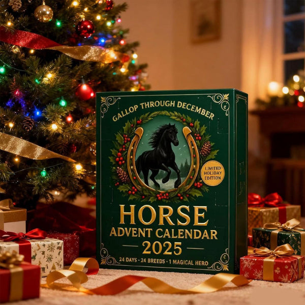 Adventskalender met 24 Handbeschilderde Paardenfiguren – Unieke Miniaturen voor Kerst Paardenliefhebbers | Sulvida