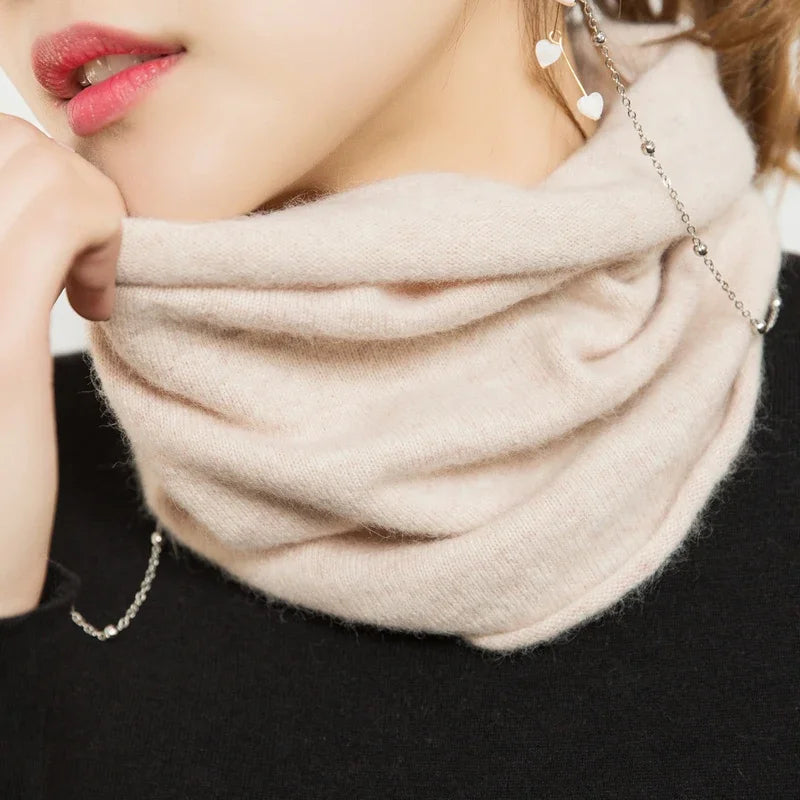 Thermische Cashmere Nekwarmer Winter Gebreide Sjaal Fleece Voering Zachte Winddichte Col Unisex Hals | Sulvida