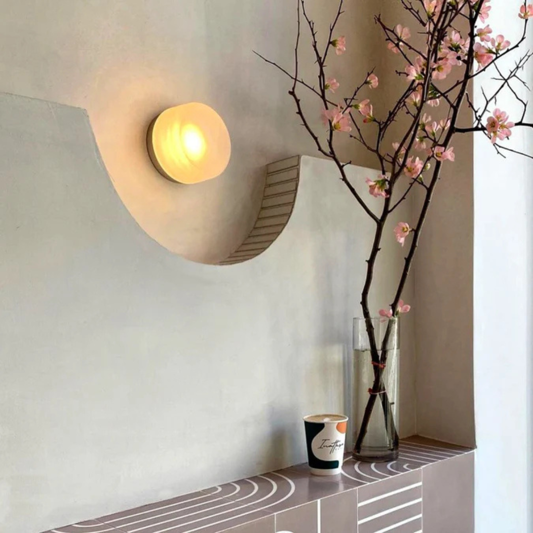 Scandinavische wandverlichting glazen bol woonkamer slaapkamer hal modern warm licht wandlamp design | Sulvida