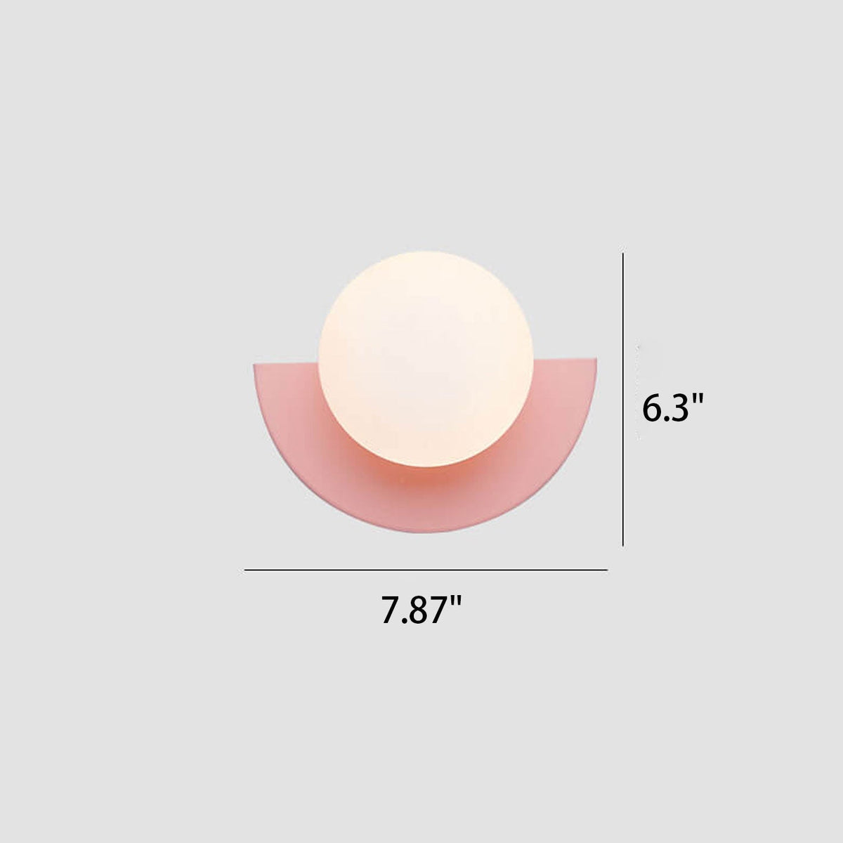 Glazen Wandlamp Halve Bol IJzer Glas E14 Fitting 1 Lichtpunt Modern Design Slaapkamer Woonkamer Verlichting | Sulvida