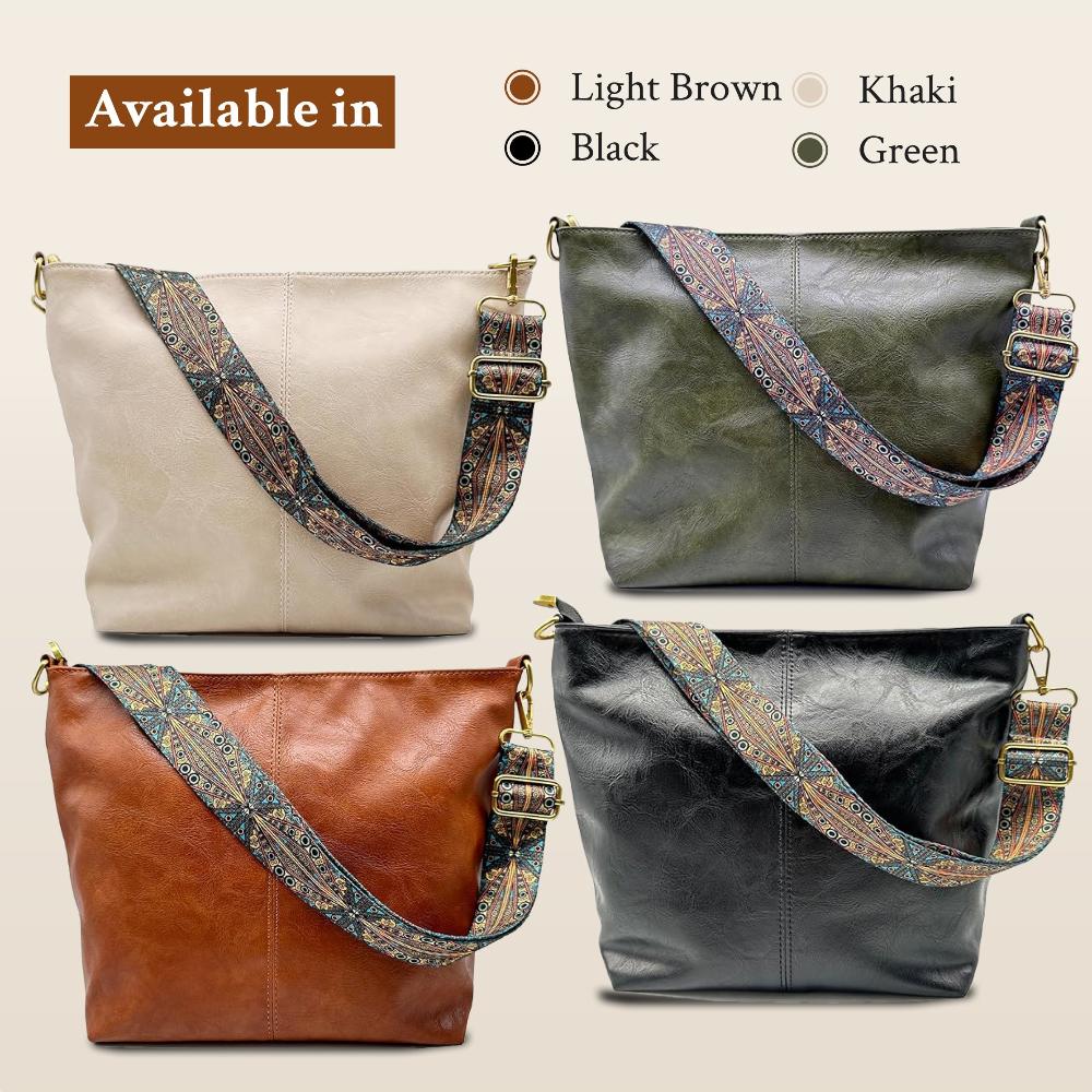 Vintage Leren Schoudertas Dames Premium Kwaliteit Magnetische Sluiting Verstelbare Riem Crossbody Handtas | Sulvida