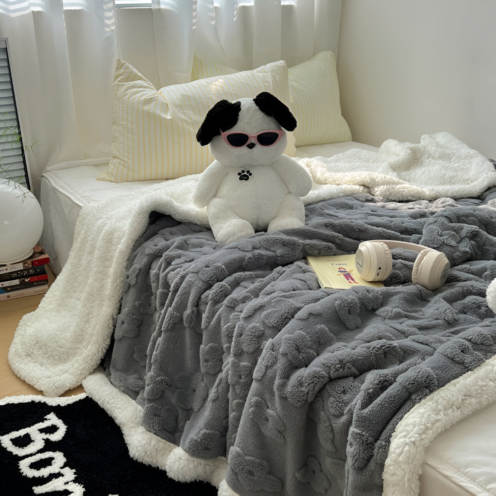 Sherpa Fleece Plaid Wolkensoft Zachte Deken Woonkamer Slaapkamer Bank Bed Decoratief Warm Vierseizoenen | Sulvida