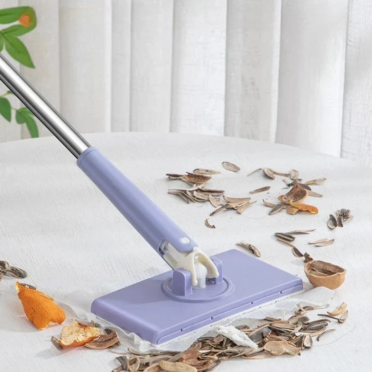 Selbstwringendes Wischmoppsystem mit Auswringfunktion, Wischmopp 71 cm 93 cm 115 cm, Reinigungsgerät für Böden und Fliesen | Sulvida