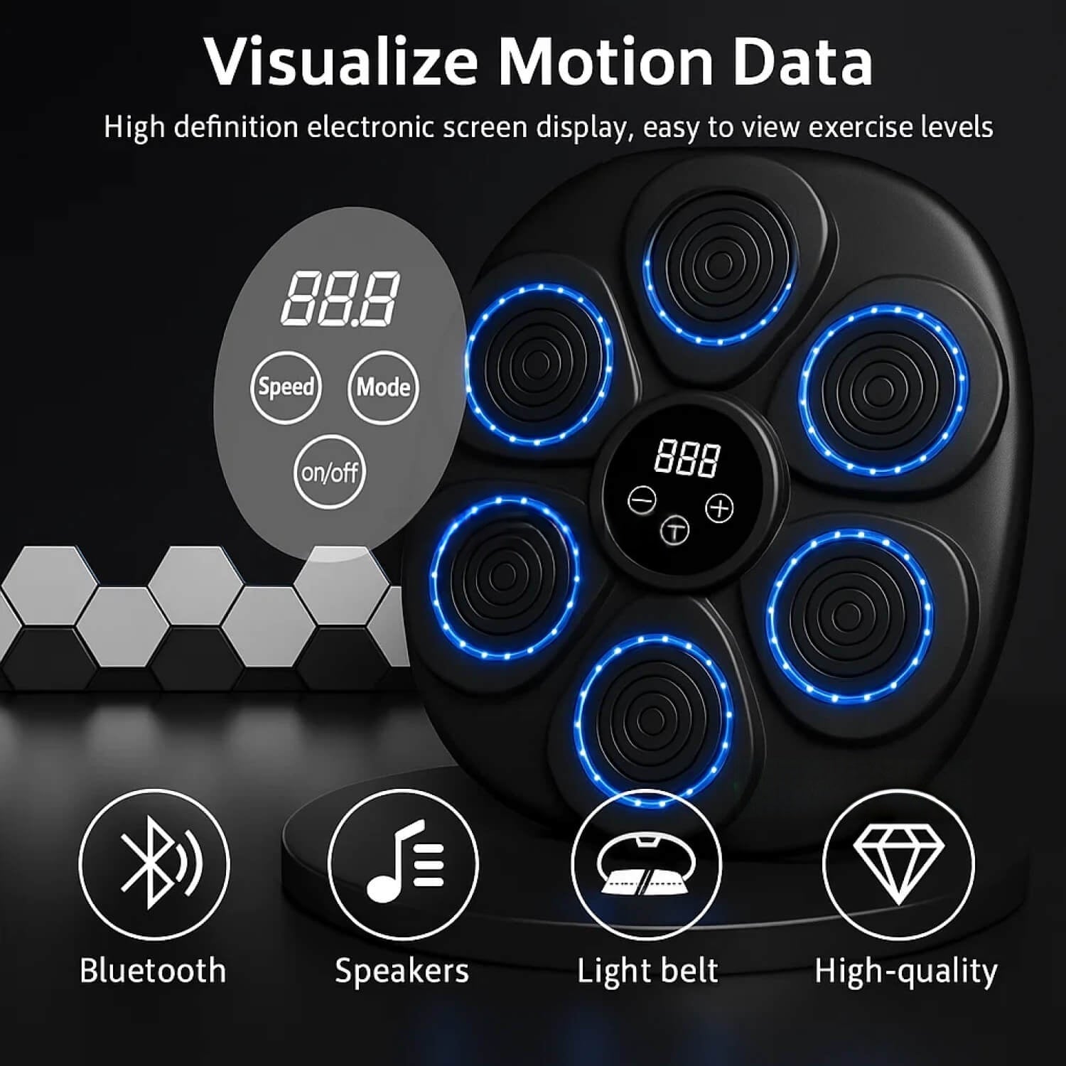 Muziek Bokstrainer met Targetfunctie — Interactieve Fitnesstrainer voor Thuis | Sulvida