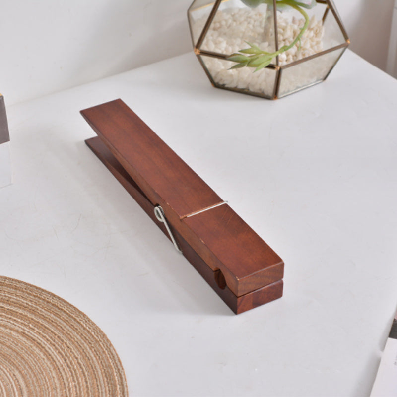Houten Knijper Handdoekhouder Wandmontage Badkamer Keuken Vintage Decoratief Rustiek Design 22 cm Landelijk | Sulvida