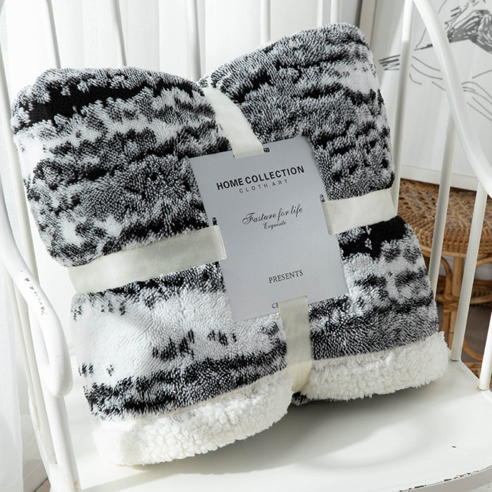 Dubbelzijdige Woonplaid Fluweel en Sherpa - Zacht & Warm Dekkleed - Decoratief Textiel voor Bed en Bank | Sulvida