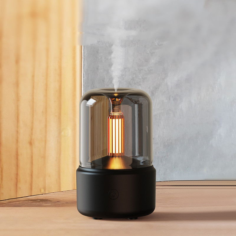 Aroma Diffuser met Nachtlicht Kaarslicht Sfeerdesign Geurverspreider Luchtbevochtiger Etherische Oliën | Sulvida