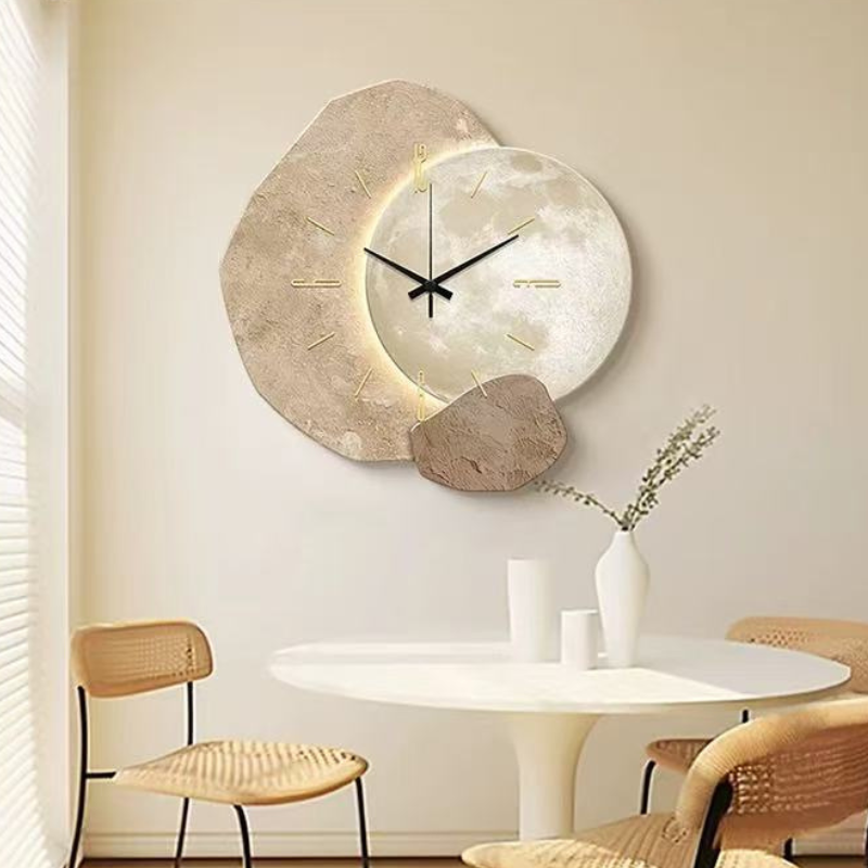 Wandklok Modern Minimalistisch Design Stil Uurwerk Zwart Wit Grijs Woonkamer Kantoor Decoratie Klein Groot | Sulvida