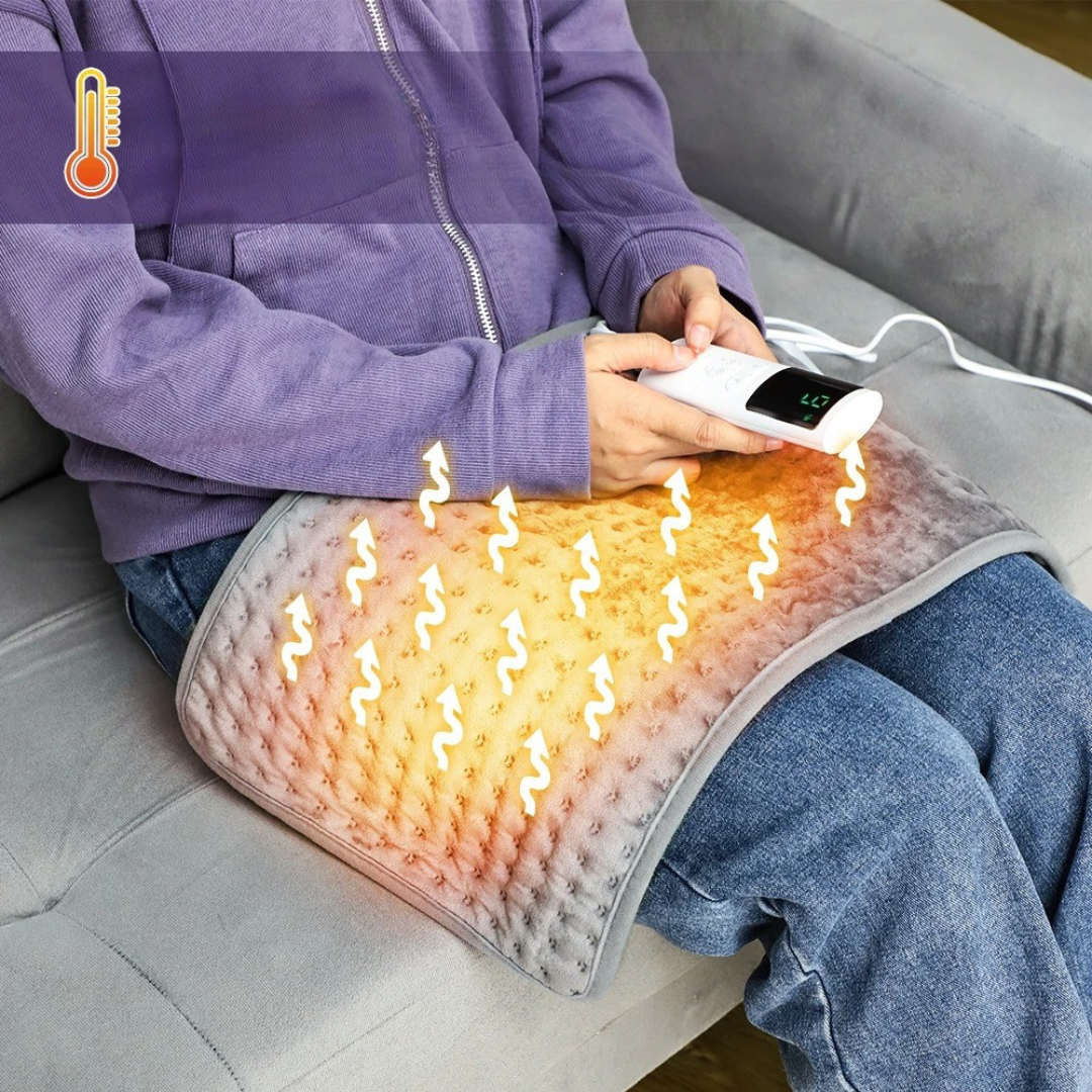 Verwarmingskussen 60×30 cm Microplush 9 Warmtestanden Timer Spanningsverlichting Nek Rug Schouders Warmtepad | Sulvida