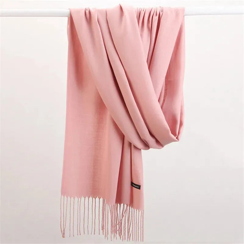 Kasjmieren Sjaal Effen Warm Winteraccessoire Dames Heren Zacht Luxe Herfst Winter Modieus Stijlvol Elegant | Sulvida