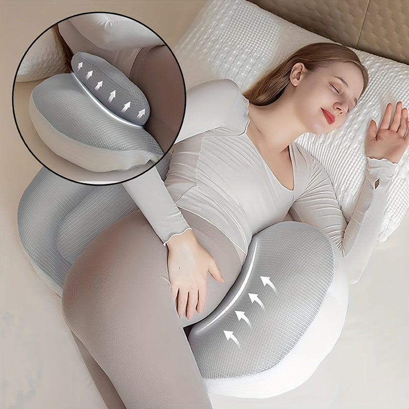 Zwangerschapskussen Ergonomisch Verstelbaar Zijlig Buik Rug Ondersteuning Positie Comfort Alle Trimesters Slaap | Sulvida