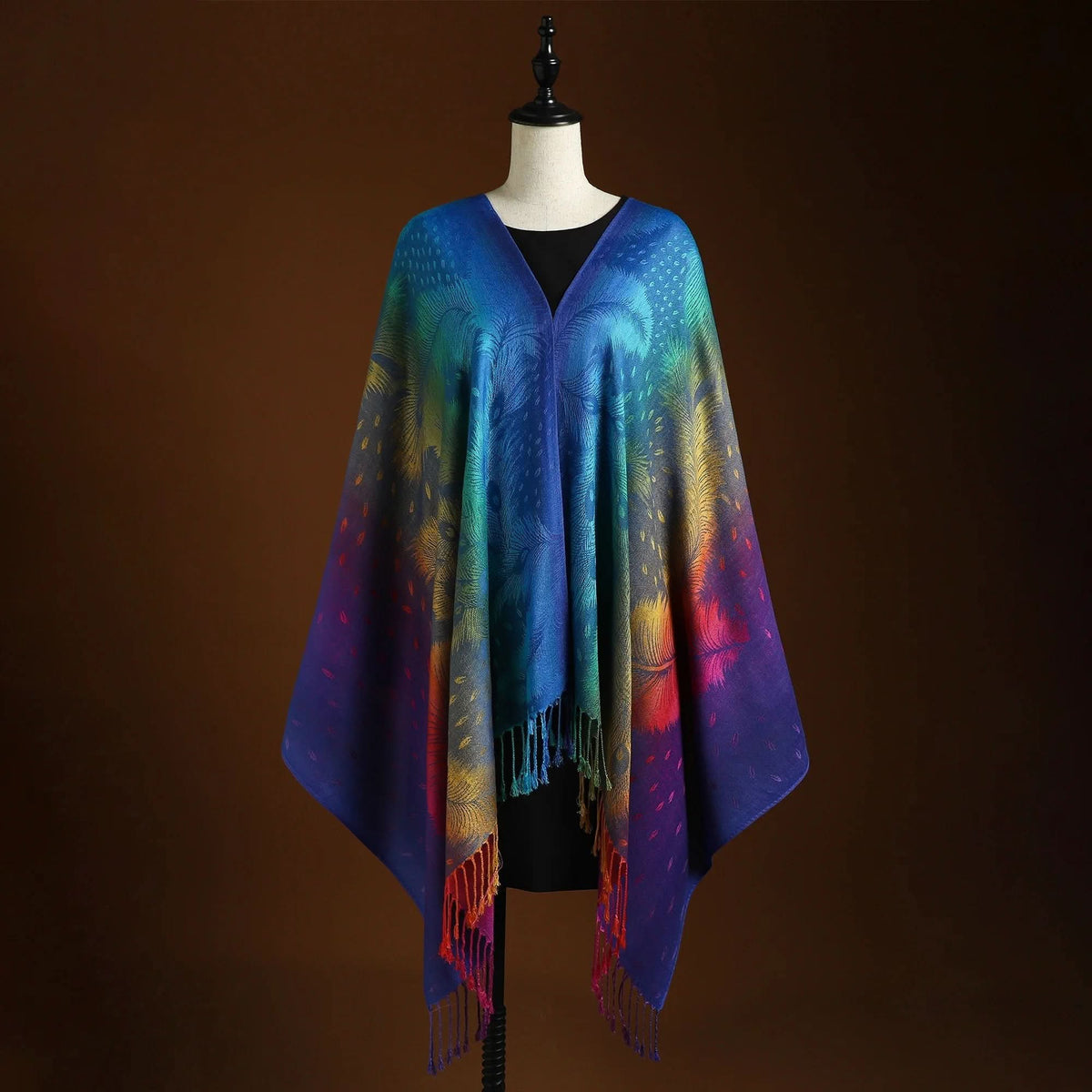 Kasjmier Sjaal met Kleurverloop Dames Herfst Winter Warm Luxe Sjaals Extra Zachte Damesomslagdoek Stola | Sulvida
