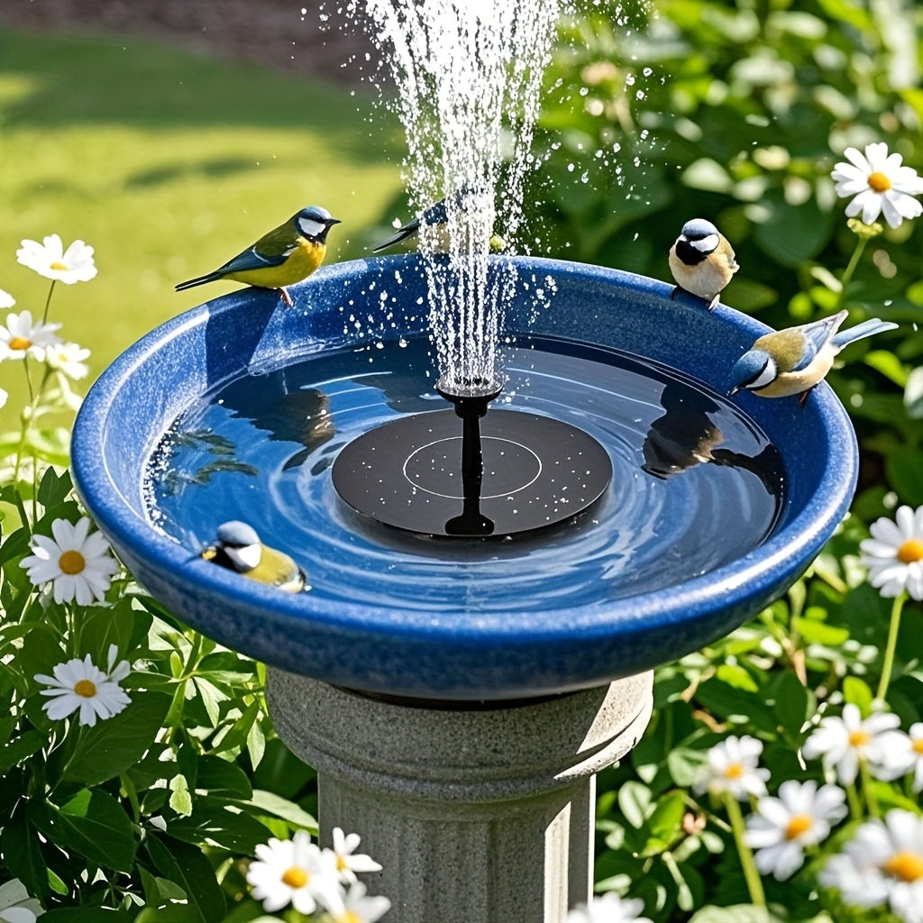 Fontaine solaire avec 6 types de jets, décoration flottante pour bassin, jardin et terrasse | Sulvida