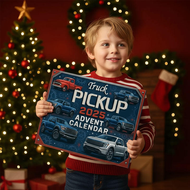 Adventskalender Pickuptrucks 24 Miniatuurmodellen Kerst Collectie Krachtige Voertuigen Speelgoed Kinderen | Sulvida