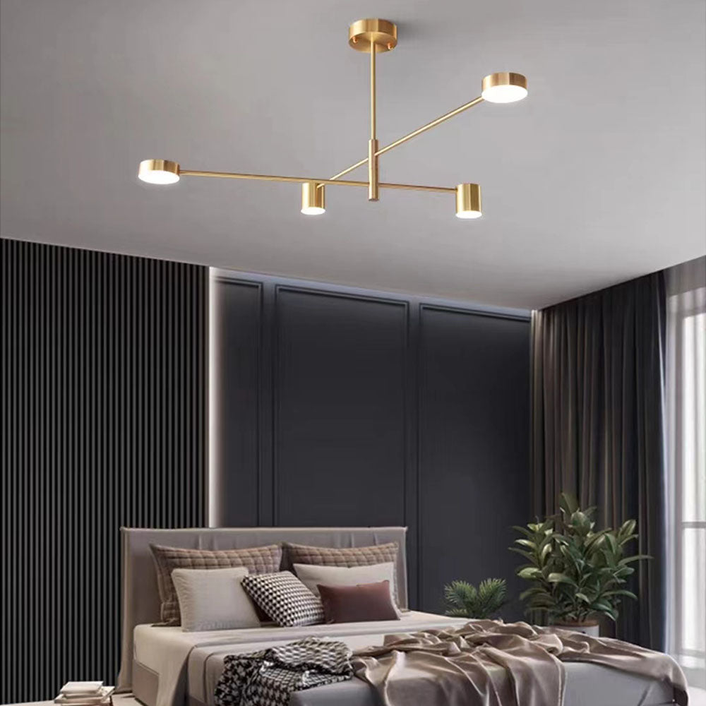 Industriële Hanglamp Metaal Zwart Goud LED Takstructuur Woonkamer Slaapkamer Modern Design Plafondlamp | Sulvida