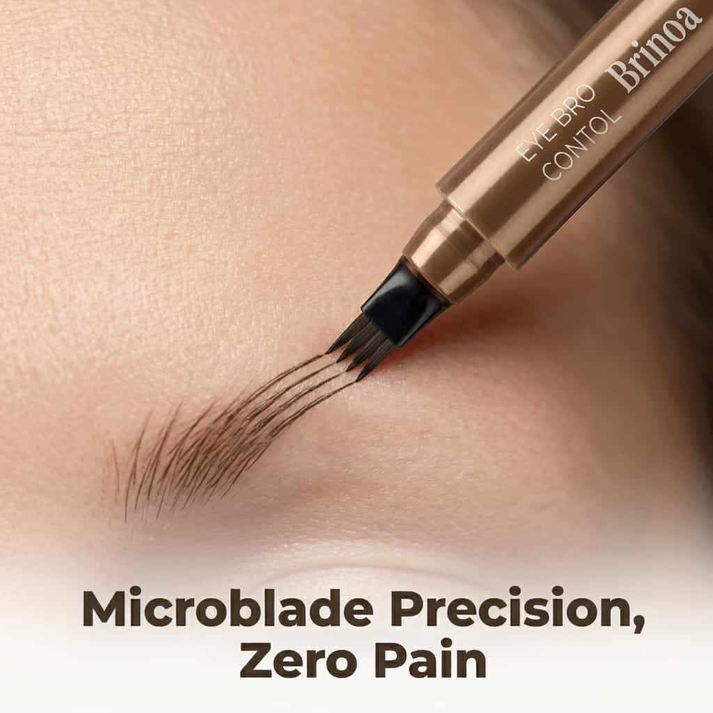Crayon à sourcils de précision à pointe fine, résistant à l’eau, pour un maquillage naturel des sourcils | Sulvida