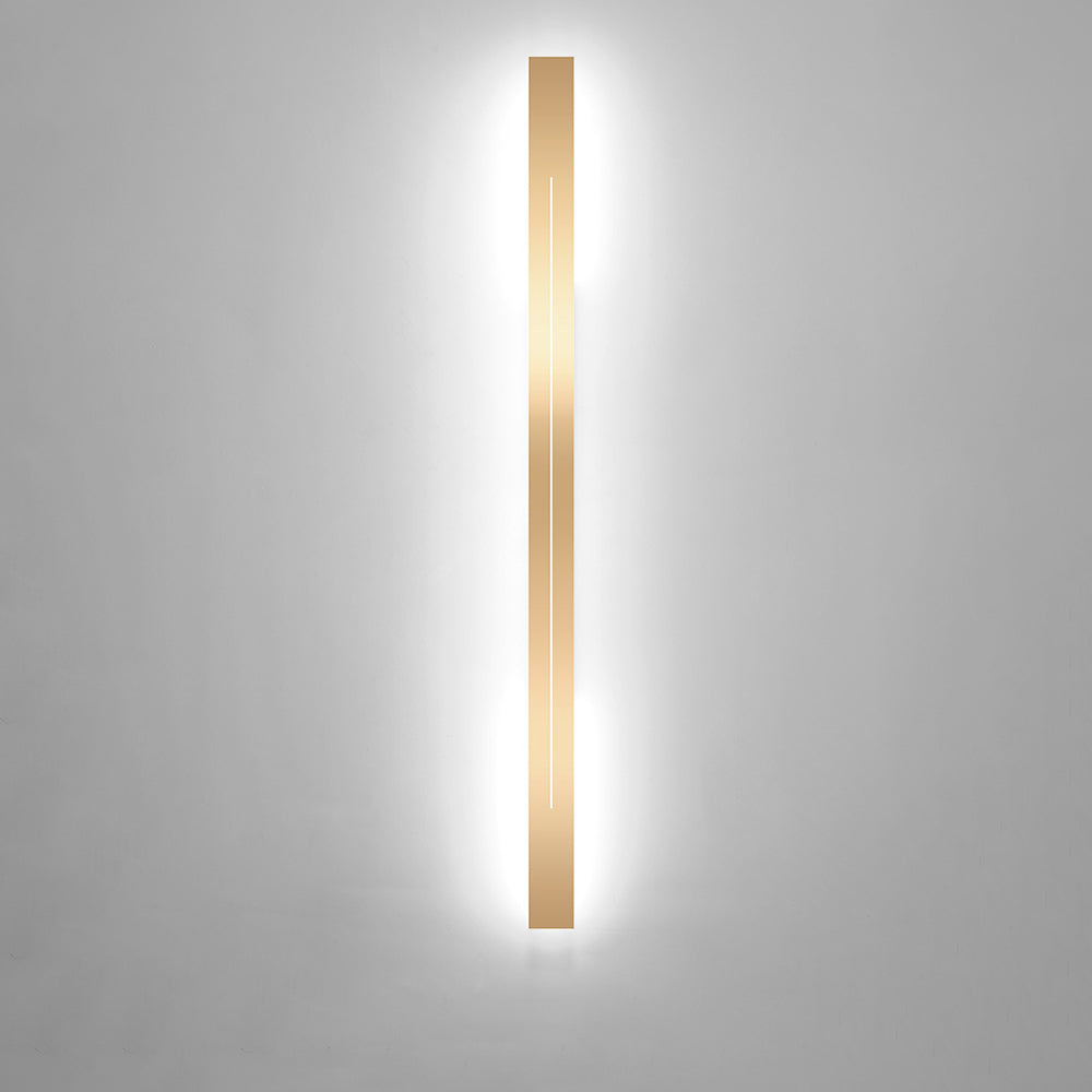 LED Wandlamp Modern Lineair Design Zwart Goud Acryl Metaal Slaapkamer Woonkamer Dimbaar 60-200cm Elegant | Sulvida