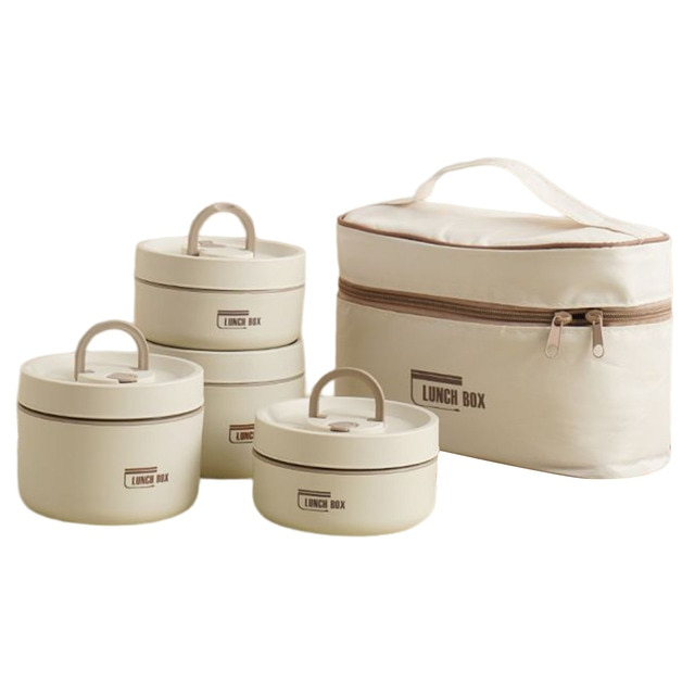 Thermos lunchbox RVS 420ml 620ml voor warme maaltijden onderweg geïsoleerd lekvrij lunchpot voedselcontainer | Sulvida