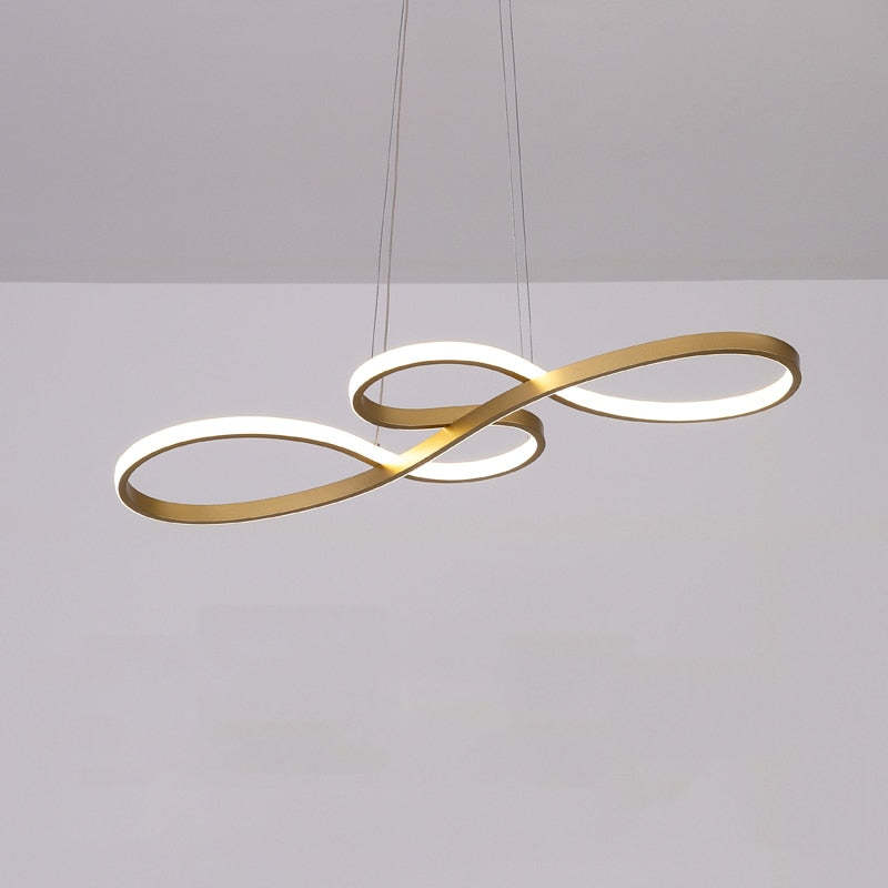 Hanglamp Muzieknoot Zwart Goud LED Dimbaar Eetkamer Woonkamer Verstelbaar Metaal Design Modern Interieur | Sulvida