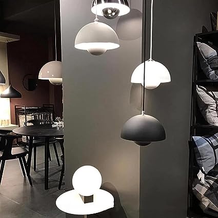 Moderne koepelhanglamp metaal half rond mat afwerking sfeerlicht eettafel woonkamer hal verlichting Scandinavisch | Sulvida