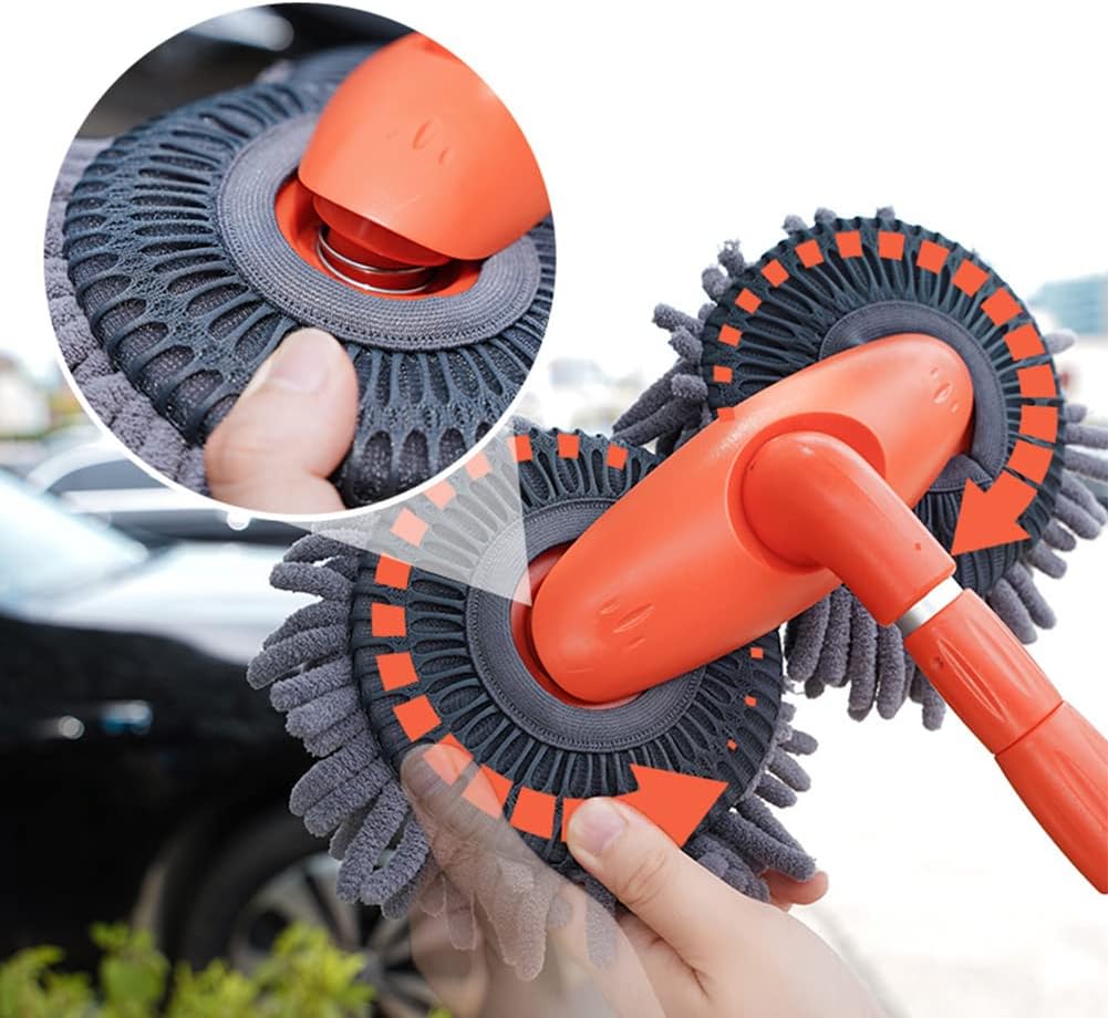 Telescopische Wasmaatje met 360° Draaibare Kop voor Auto & Ramen | Sulvida