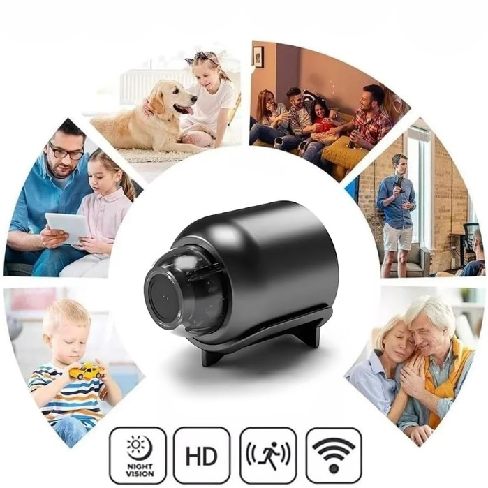 Mini Beveiligingscamera Full HD WiFi 4G App-Bediening Nachtzicht Bewegingsmelder Compact Draadloos Binnen Buiten | Sulvida