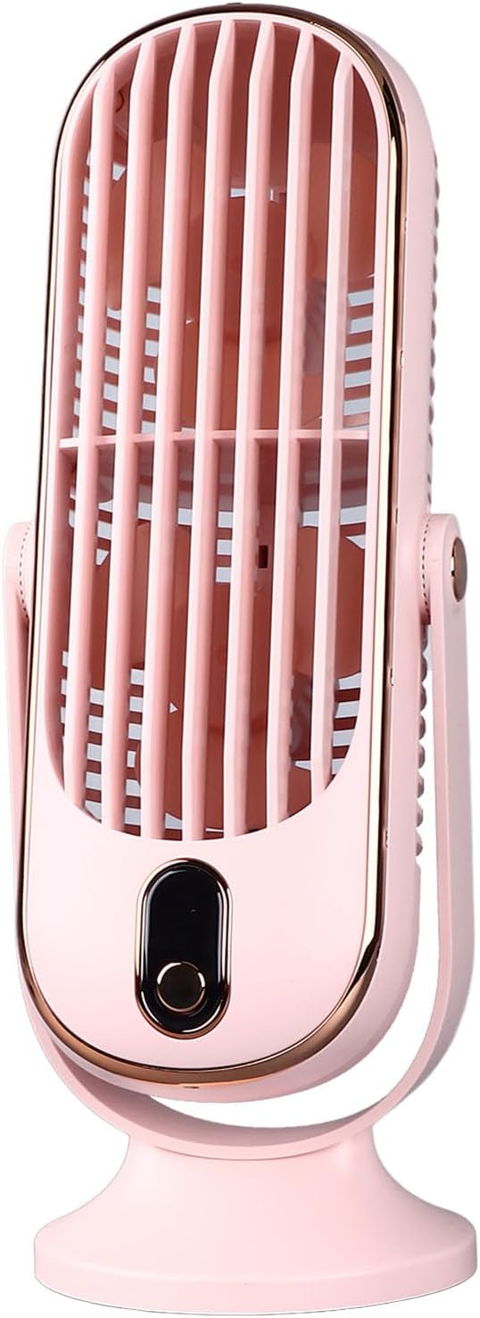 Draagbare Ventilator met Verstelbare Kop Stille Werking 4000mAh Accu Compacte Tafelventilator voor Onderweg | Sulvida